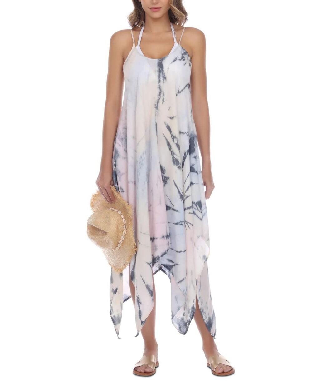Raviya Tie-Dye Maxi Cover-up Dress Multi Size S